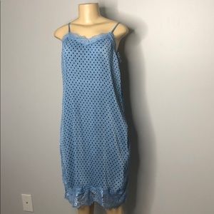 Black dot Free People night gown